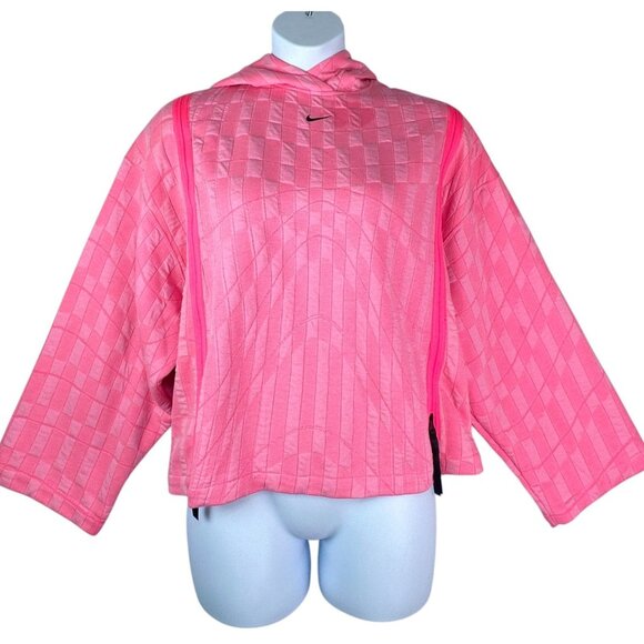 Nike Sportswear Tech Pack Hoodie Jacket Hyper Pink Size M Logo Oversized Fit NWT - Picture 1 of 11